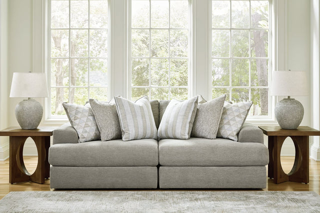 Avaliyah Ash Chenille 2-Piece Sectional Loveseat sectional sofa main view
