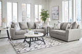 Anchor Fabric Upholstered Sofa Loveseat main view with fabric upholstery