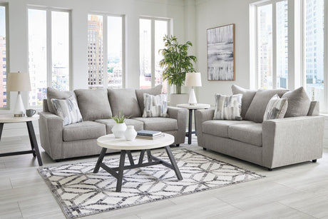 Anchor Fabric Upholstered Sofa Loveseat main view with fabric upholstery
