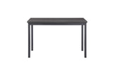 room view of Tripp Black Hued Faux Leather Dining Room Set dining room furniture