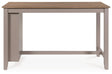 Harperfeld Natural/Gray Counter Height Dining Table — front view