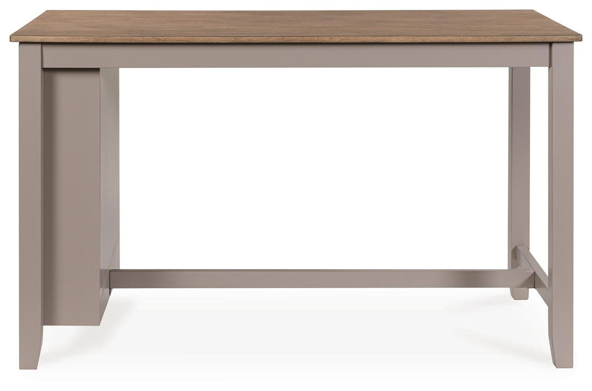 Harperfeld Natural/Gray Counter Height Dining Table — front view