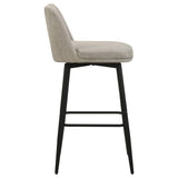 Mellor Slate Brown Fabric Upholstered Swivel Bar Chair Set of 2 — product image 8