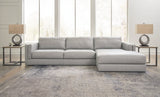 Amiata Glacier Leather 2-Piece Sectional Sofa with Chaise main view