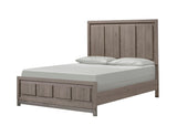 River Brown Upholstered Panel Queen Bed front angle