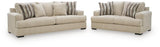 Lofwood Oatmeal Sofa and Loveseat Set — product image 2