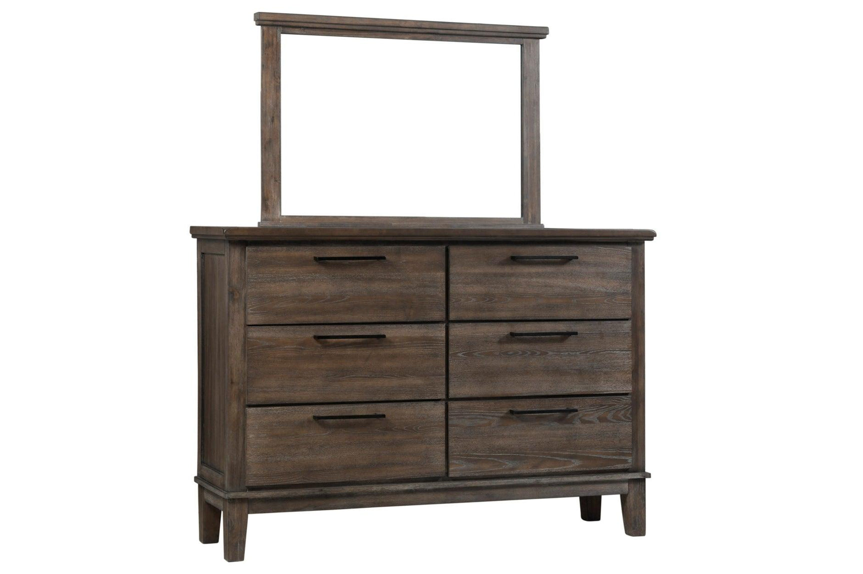 Gray Fabric Tufted Bedroom Set bed main view