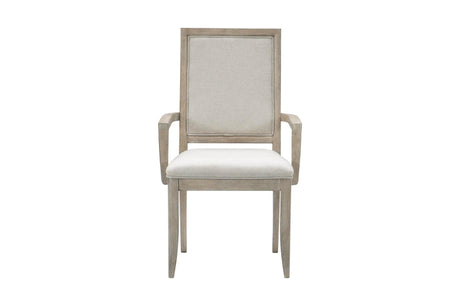 Dining room with Mckewen Gray Fabric Rectangular Dining Set