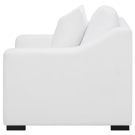 Ashlyn Upholstered Sloped Arm Accent Chair White — product image 5