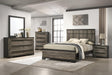 Remington Gray Upholstered Panel Bedroom Set bed main view