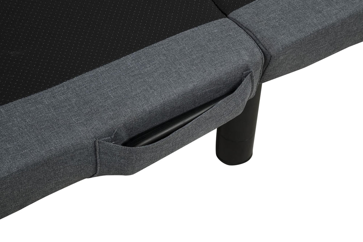 Weston Queen Dual-Motor Massage Adjustable Bed Base in Black and Grey — product image 14