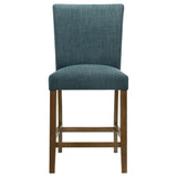 Paxton Teal Blue 5-piece Round Glass Top Counter Height Dining Set — product image 9