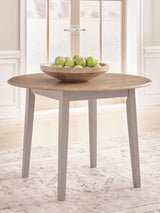 Harperfeld Natural/Gray Dining Drop Leaf Table — product view