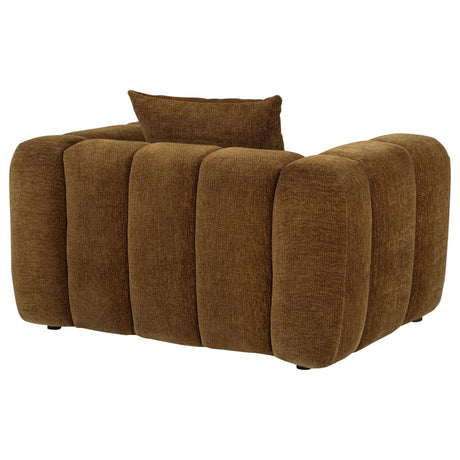 Lazaro Fabric Upholstered Wide Channel Accent Chair Bronze — product image 6