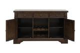 Reid Neutral Fabric Rectangular Dining Room Set fabric texture detail