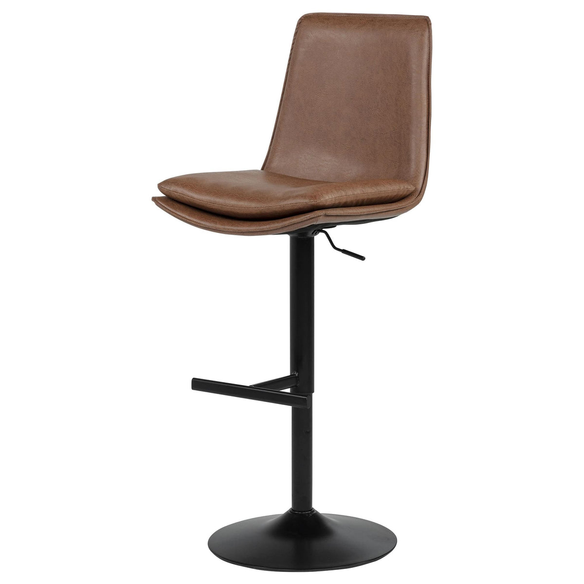 Eldridge Faux Leather Upholstered Adjustable Bar Stool Coffee — product image 5