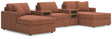 Modmax Spice 5-Piece Double Storage Chaise Sectional with Audio Consoles — product view