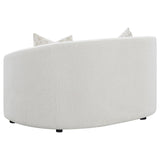 Rainn Boucle Upholstered Sloped Arm Loveseat Latte — product image 6