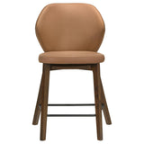 Randolph Upholstered Counter Height Chairs Butterscotch and Brown Set of 2 — product image 3
