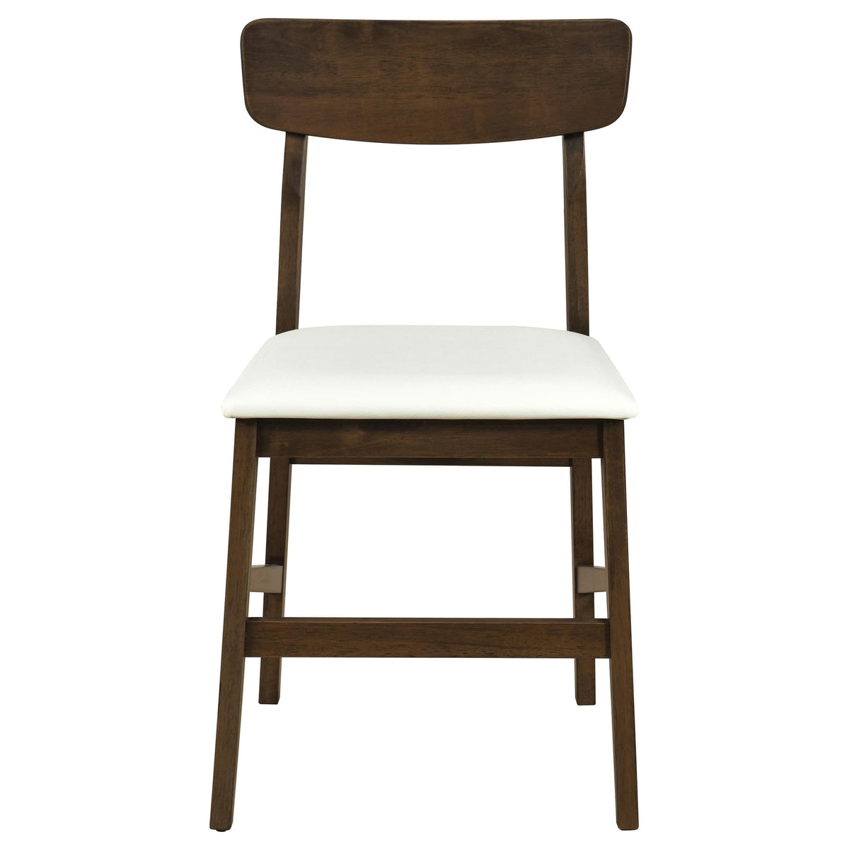 Merrin Dining Side Chair Off White and Walnut (Set of 2) — product image 3