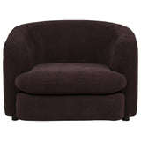 Delroy Stationary Accent Chair in Aubergine Polyester Upholstery — product image 2