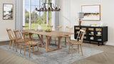 Middleton Natural Brown Extension Leaf Dining Room Set - Table and 6 Side Chairs — product view