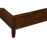 Cotterill dark cherry panel footboard and bed frame side view