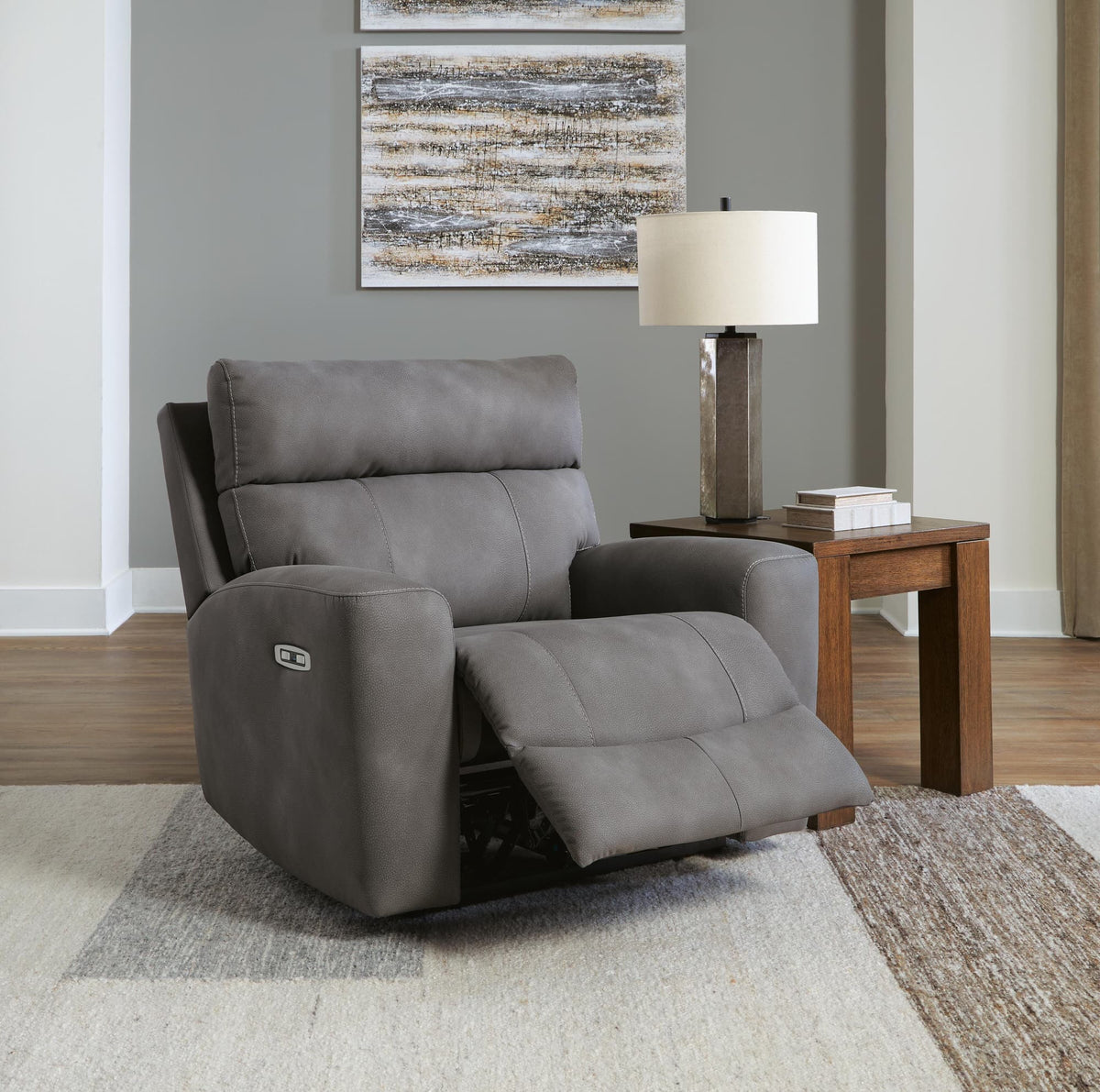 Next-Gen Durapella Slate Microfiber Power Recliner — product image 10