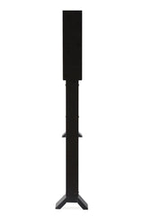 StoreDisplay black queen metal bed frame side angle