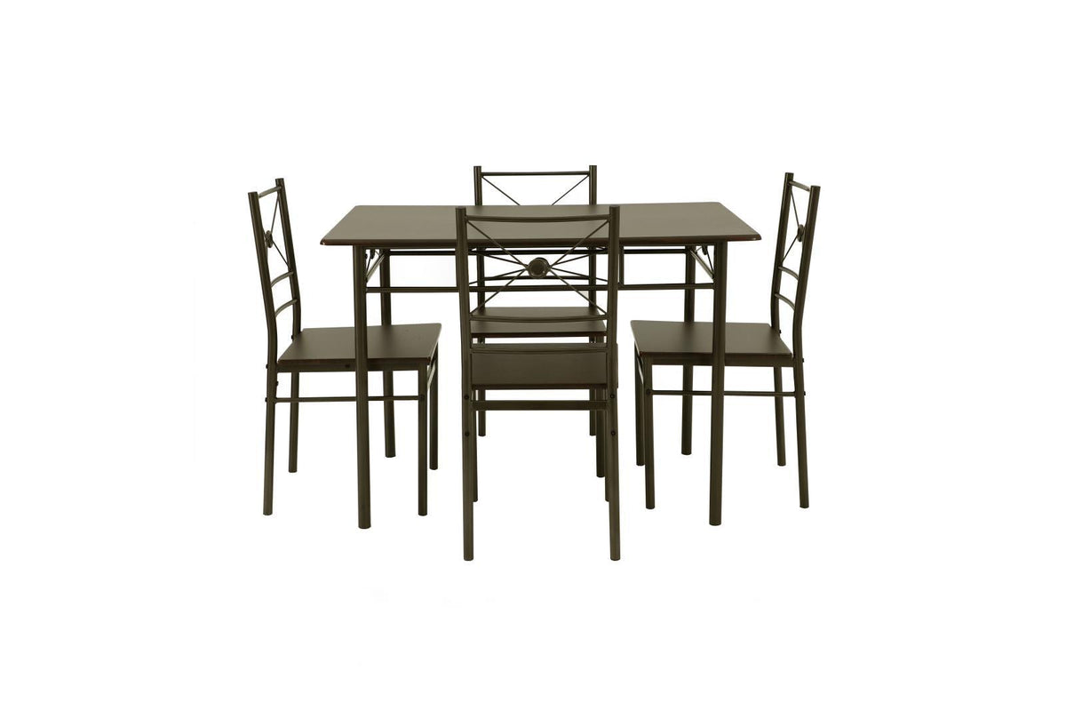 Room setting showing the G100033 dining table and chairs