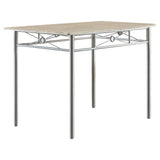 Side angle main view of G100035 Taupe Rectangle Dining Set