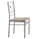 Room setting showing G100035 Taupe Rectangle Dining Set with chairs