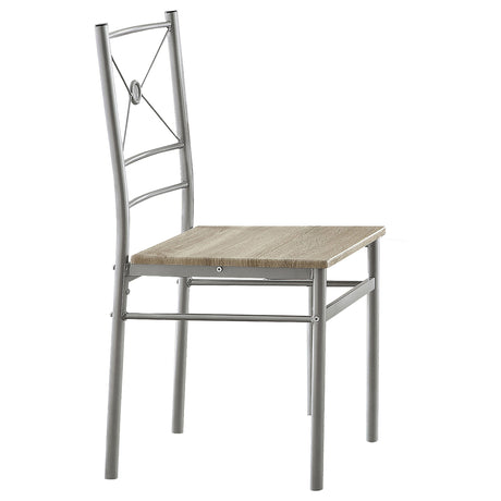 Room setting showing G100035 Taupe Rectangle Dining Set with chairs