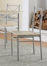 Dining room view of G100035 Taupe Rectangle Dining Set