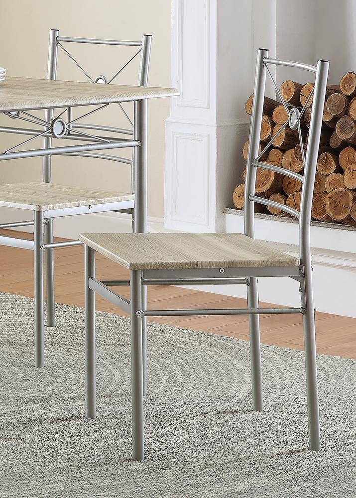 Dining room view of G100035 Taupe Rectangle Dining Set