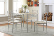 G100035 Taupe Rectangle Dining Set main view showing table and chairs