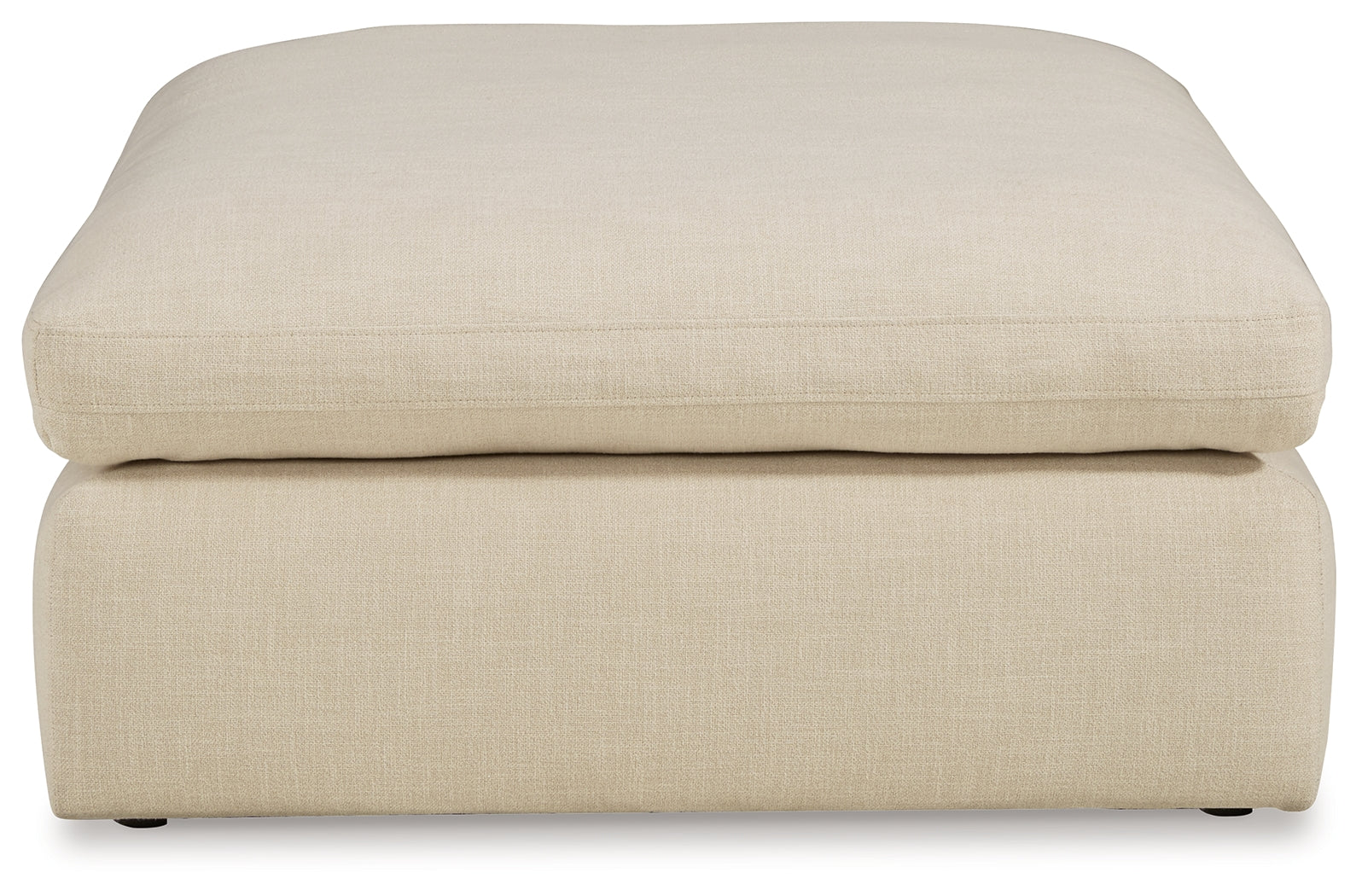 Head-on view of Elyza Linen 5-Piece Sectional Sofa