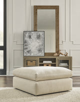 Living room perspective with Elyza Linen 5-Piece Sectional
