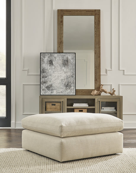 Living room perspective with Elyza Linen 5-Piece Sectional