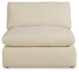 Side close-up of Elyza Linen 3-Piece Sectional