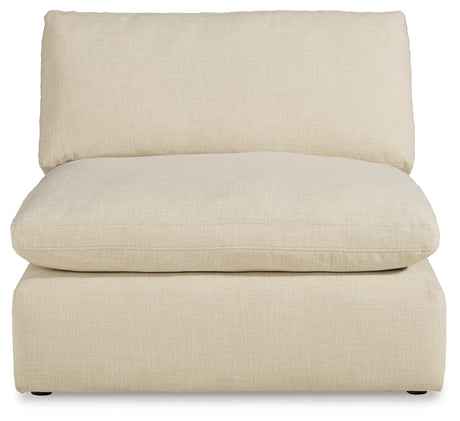 Side close-up of Elyza Linen 3-Piece Sectional