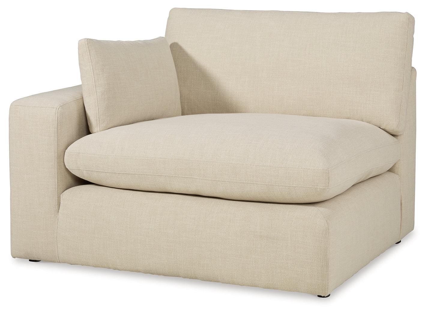 Main angled shot of Elyza Linen 3-Piece Sectional with Ottoman