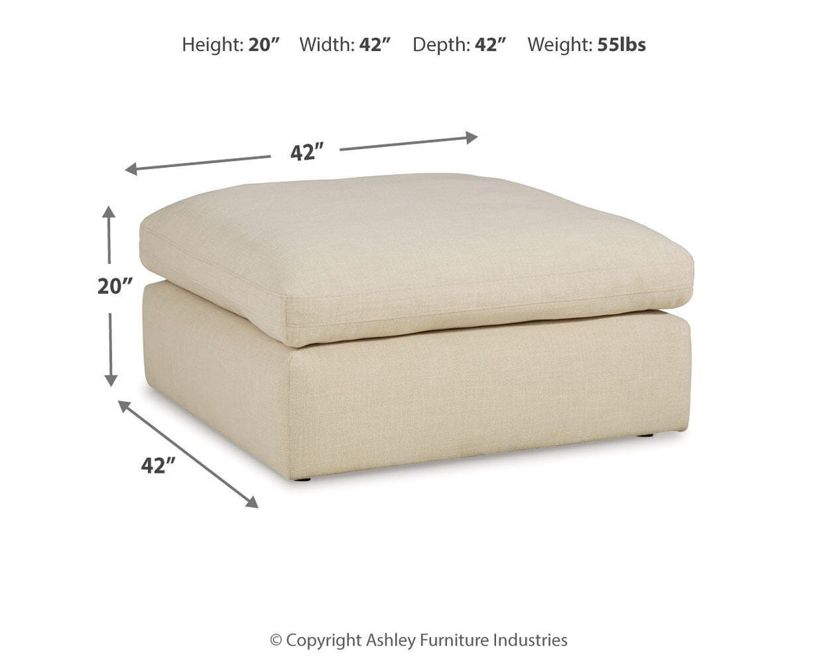 Elyza Linen 5-Piece Sectional with Ottoman - image 7