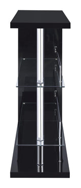 Prescott bar unit showing chrome metal frame