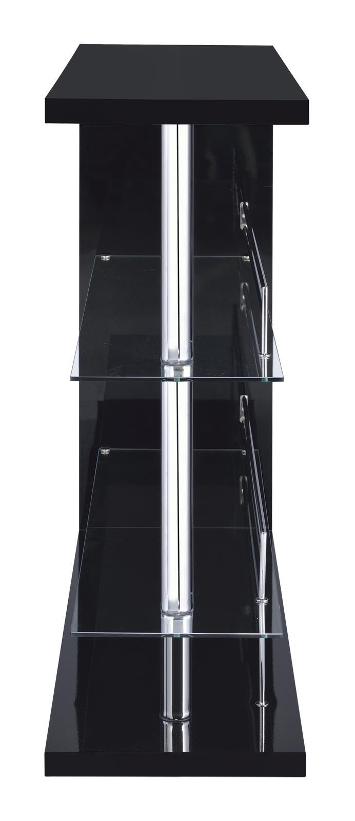 Prescott bar unit showing chrome metal frame