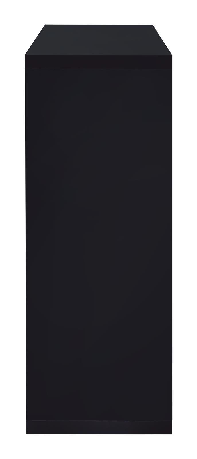 Prescott bar unit side angle showing glossy black finish