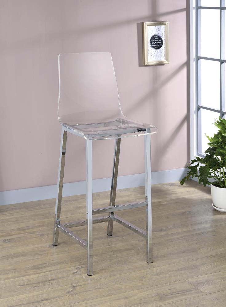 Juelia bar stools set of 2 front angle