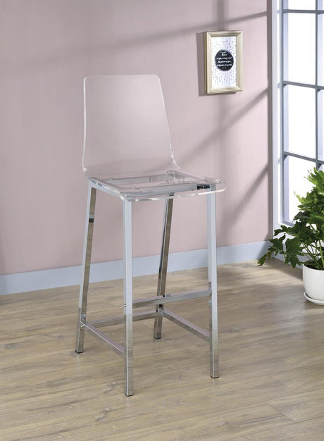 Juelia bar stools set of 2 front angle