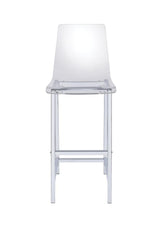 Back view of clear acrylic backrest