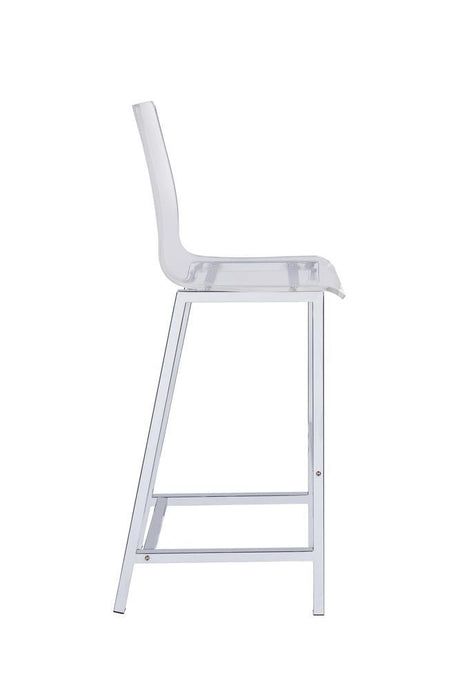 Set of two Juelia bar stools in kitchen setting